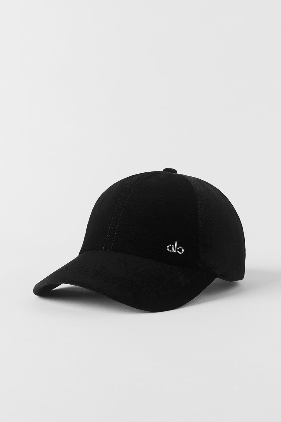 Velvet Off-Duty Cap - Black