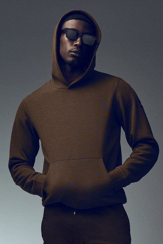 Waffle Lounge Hoodie - Espresso