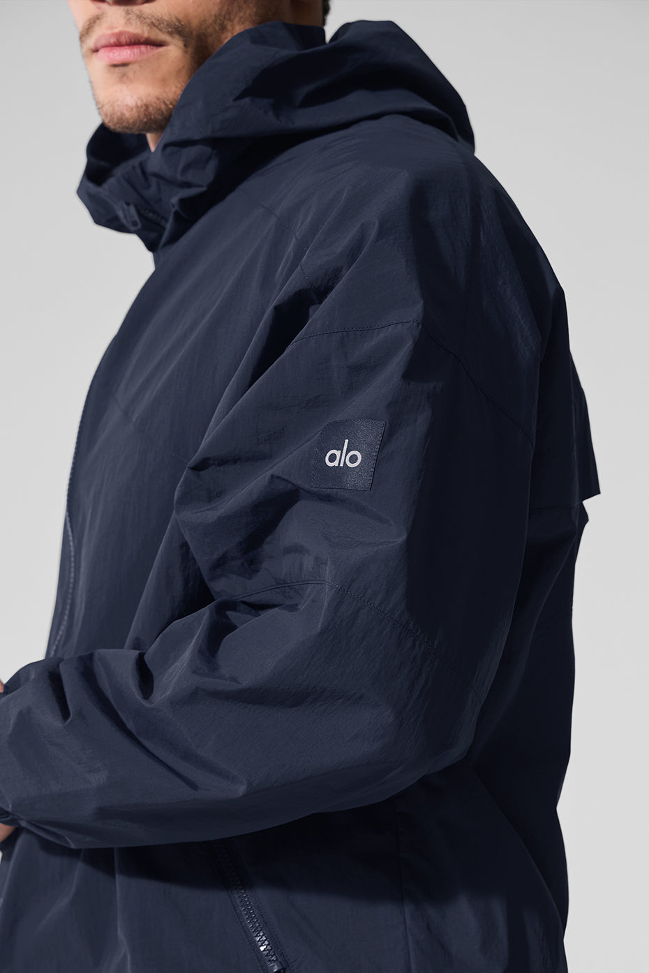 Vantage Nylon Ripstop Track Jacket - Navy