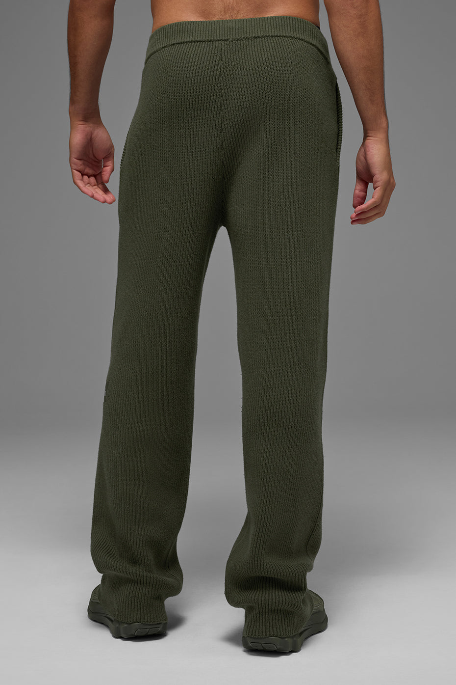 Domain Rib Knit Sweatpant - Green Olive
