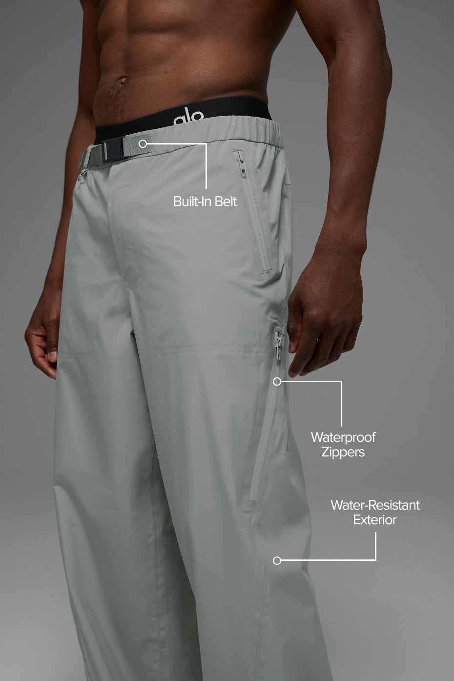 Alpha Shell Pant - Lunar Grey