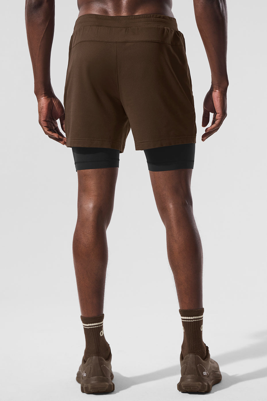 Conquer React 2-In-1 Performance Short - Espresso/Black