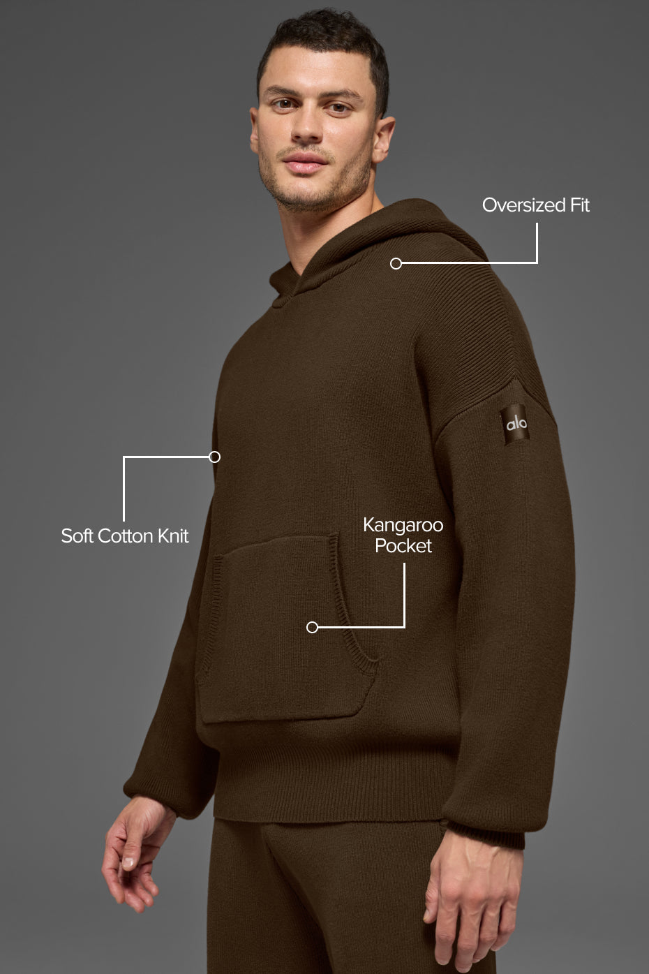 Scholar Hooded Sweater - Espresso