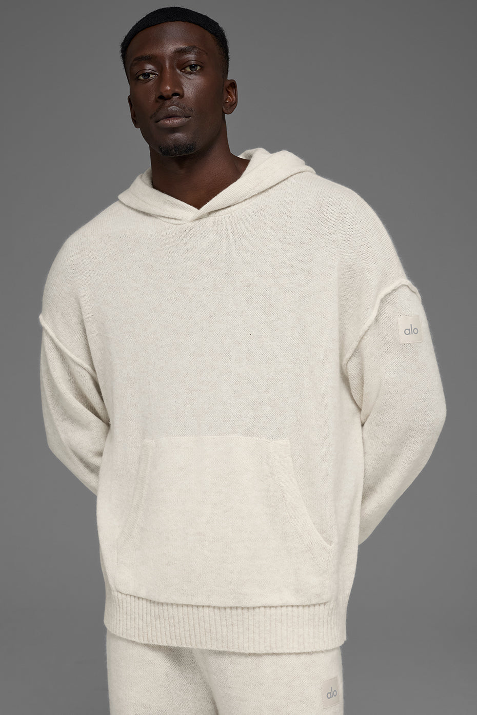 Wool Cashmere New Class Hoodie - Bone Heather