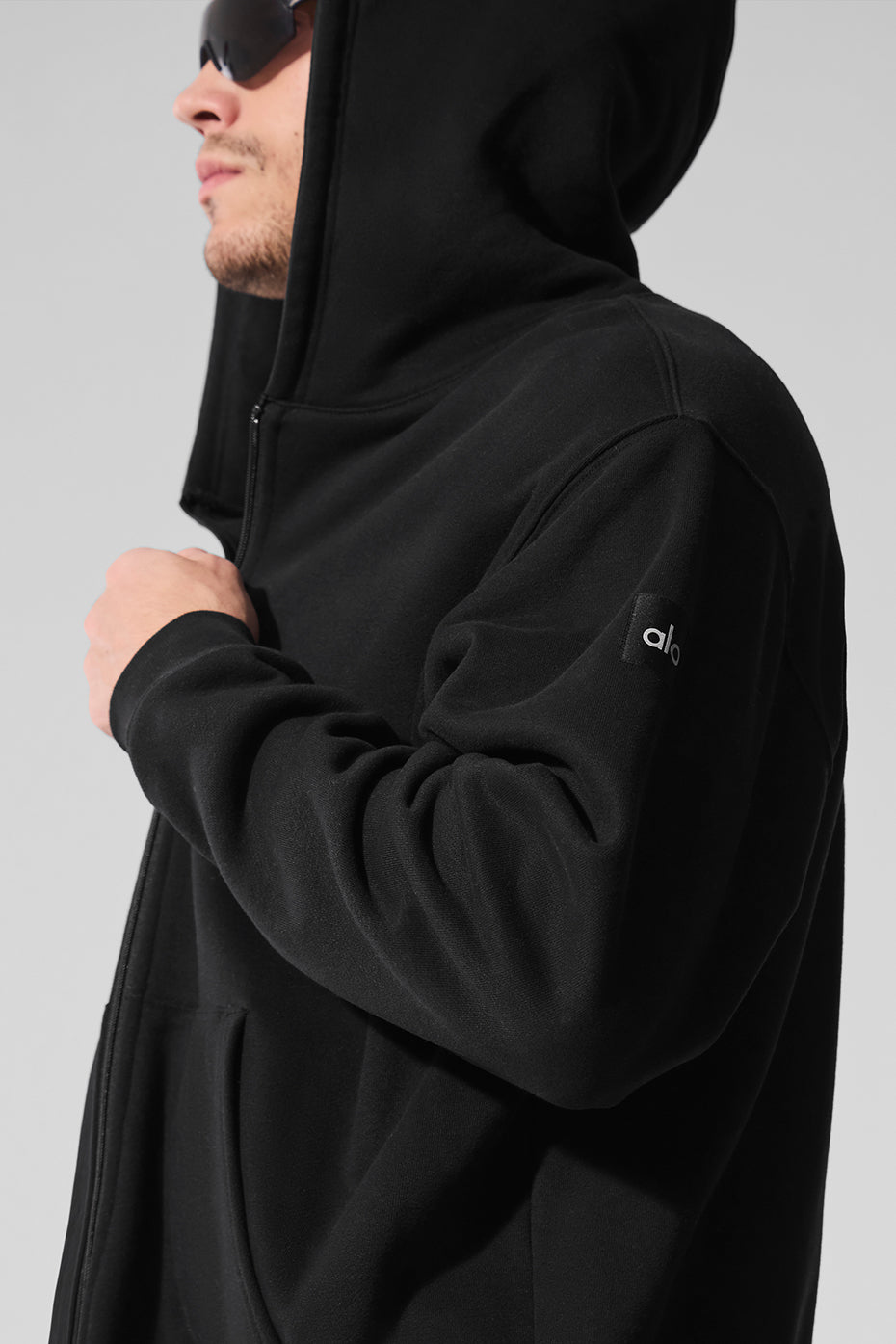 Renown Heavy Weight Full Zip Hoodie - Black