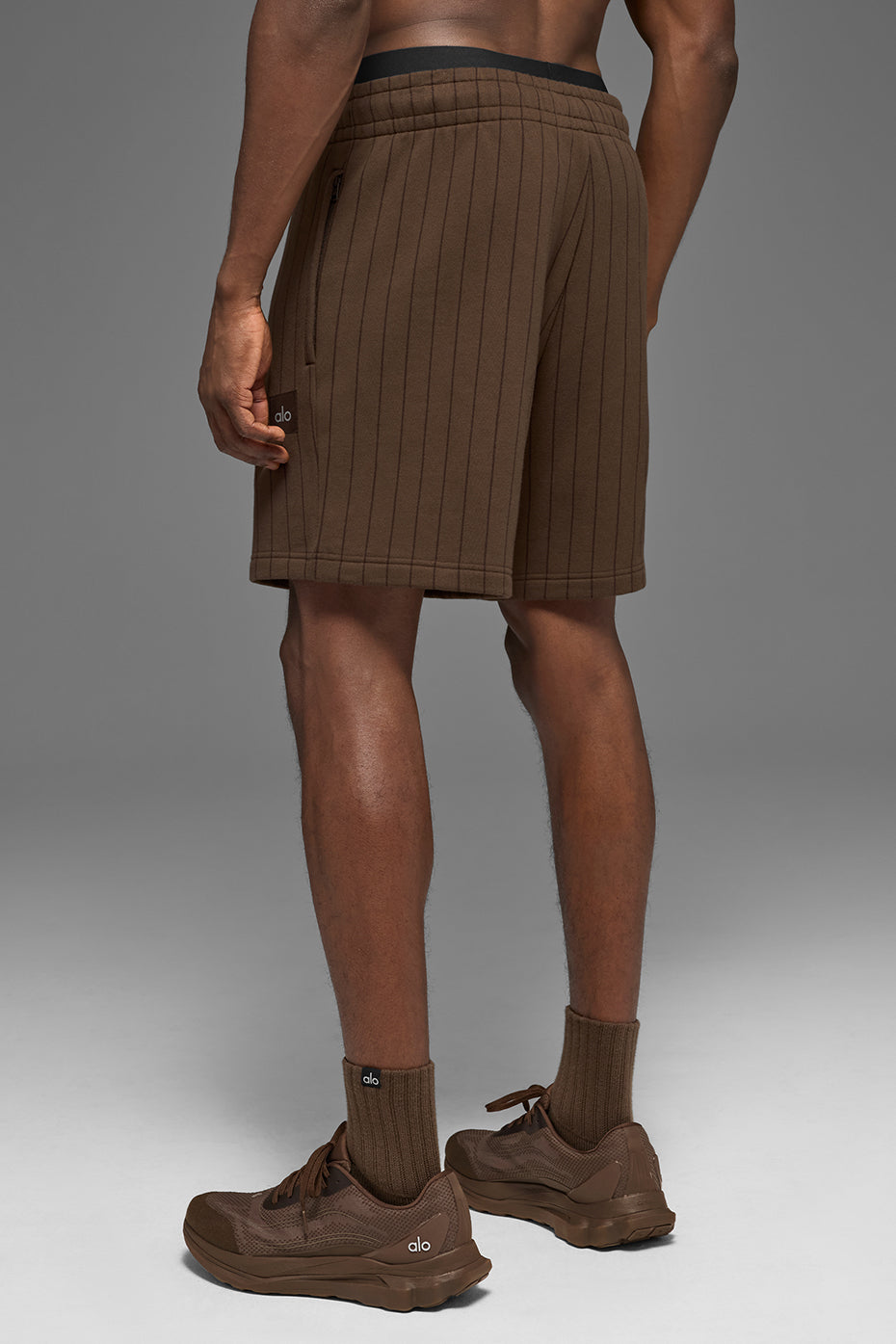 7" Pinstripe Short - Espresso Pinstripe